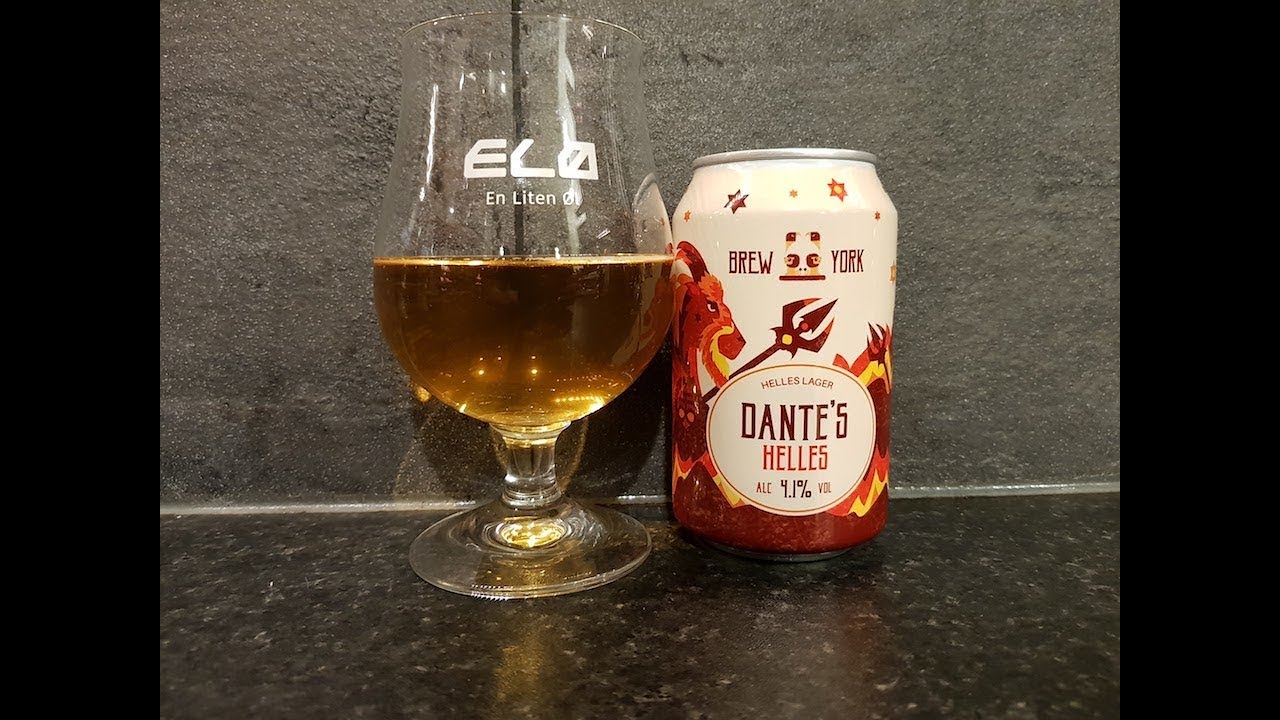 Brew York Dante's Helles Lager By Brew York Craft Brewery British