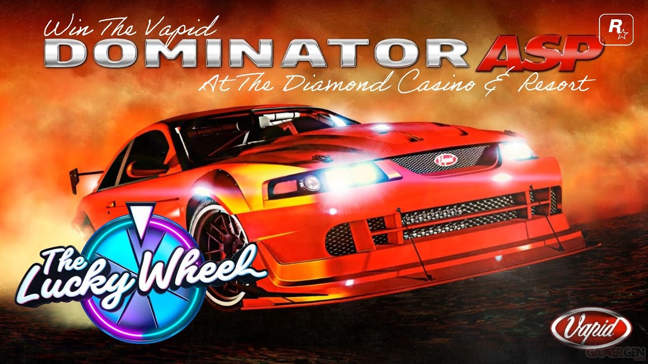 GTA: Online. • Win the Vapid Dominator ASP on The Lucky Wheel. • At The  Diamond Casino. • 🆓️🚘🎉💯