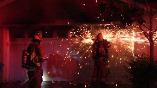 Working Garage Fire - VCFD 36s - Benson Incident