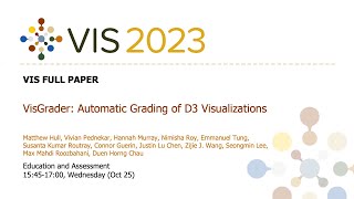 VisGrader: Automatic Grading of D3 Visualizations - Fast Forward | VIS 2023