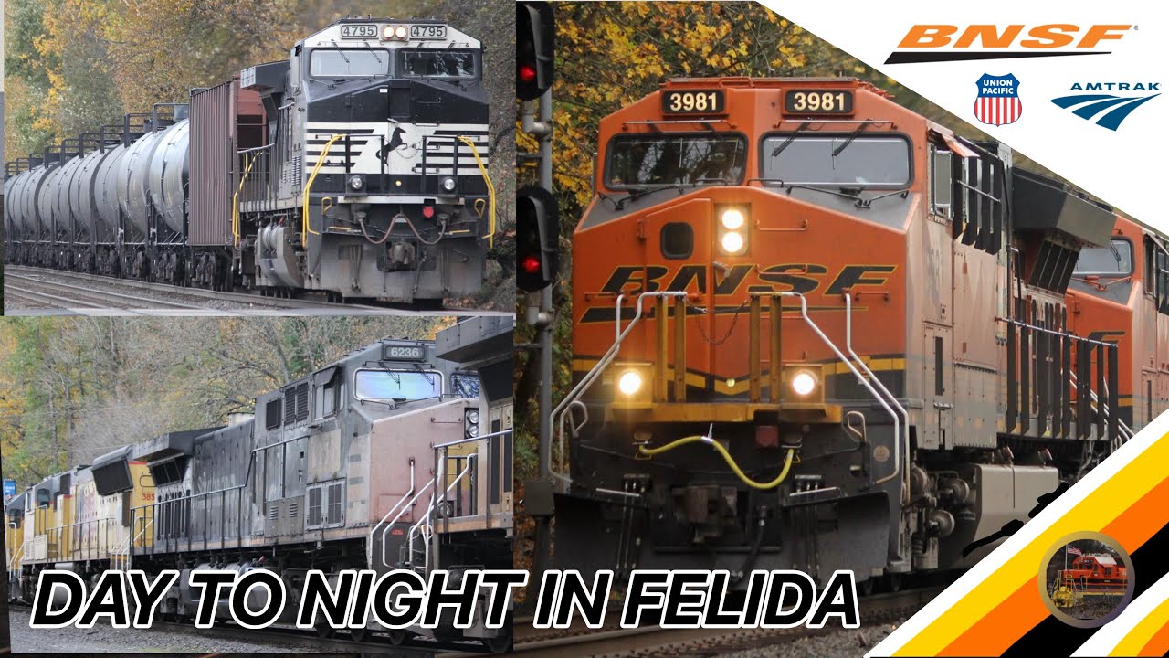Day to night in Felida, WA - With @TealGuy & @adventuresofamtrakcascades301 - 11/15/25