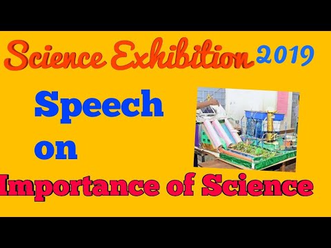 welcome speech in english for science exhibition