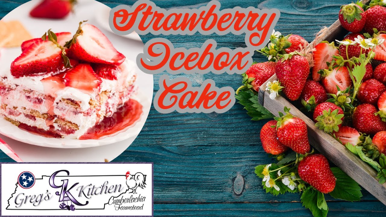 Vintage Recipe - Old Fashioned Strawberry Icebox Cake
