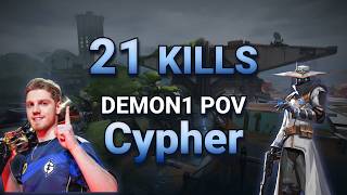 21 Kills on Fracture! ENVY Demon1 Cypher POV - Valorant Radiant Ranked Gameplay
