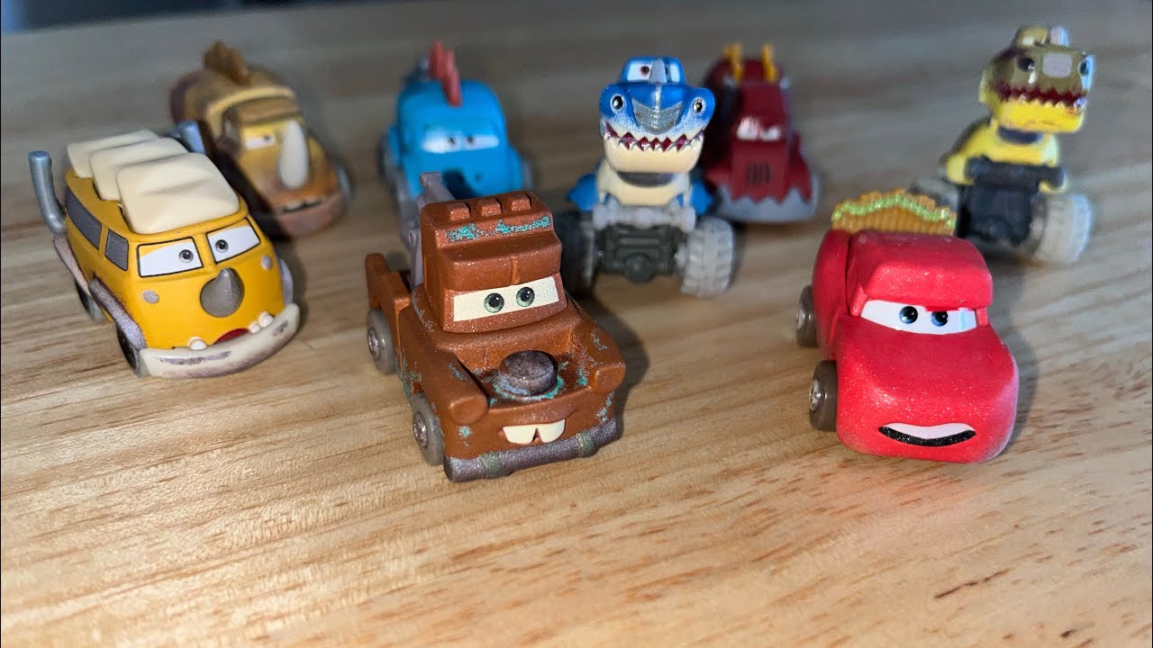Mini Racers Dino Egg Cruisers Line McQueen, Mater, Sphinocrank, West ...