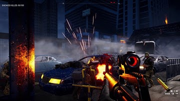 Far cry 5 arcade editor hold the bridge zombies game play PS4 PRO [HD]