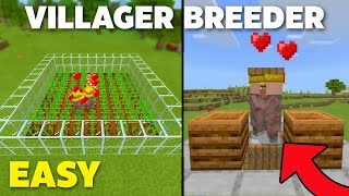 EASY Villager Breeders Tutorial in Minecraft Bedrock 1.17! (automatic)