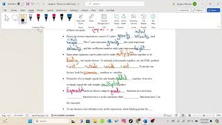 Algebra 1 Review for Mid-Unit 6 Test
