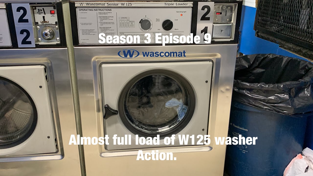 Laundromat day S3 Episode 9 Wascomat Senior W125 Washer almost full load washday