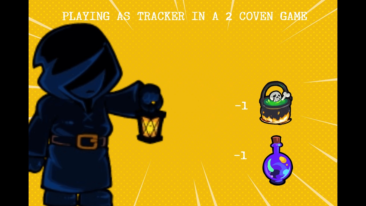 Playing as tracker in the ANY FOOLS GAME and 2 COVEN MEMBERS