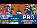 Part-2 || VINCENZO Legend Guild Squad VS Pro Subscriber Squad Instance Clash Squad CHALLENGE Custom.