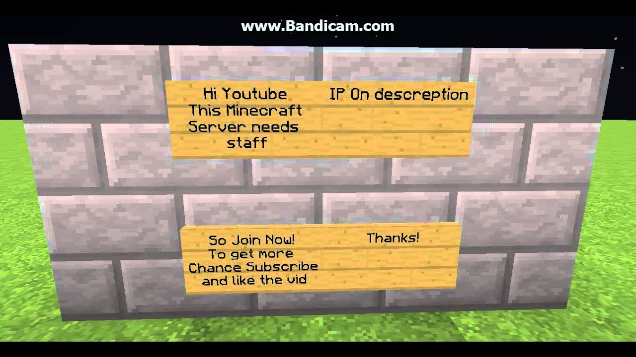 Minecraft server need staff - YouTube