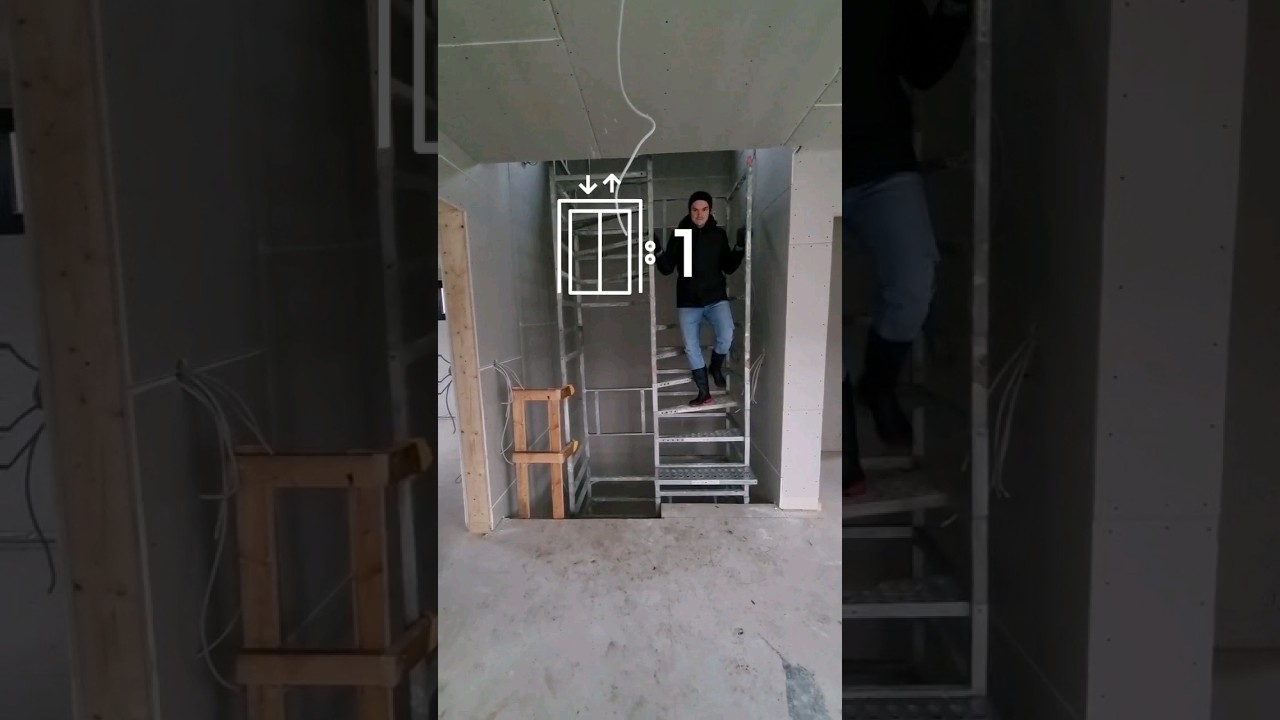 Wir haben eine Bautreppe! Heute Abend kommt das Video zur Bautreppe und den Hausanschlüssen online!📺