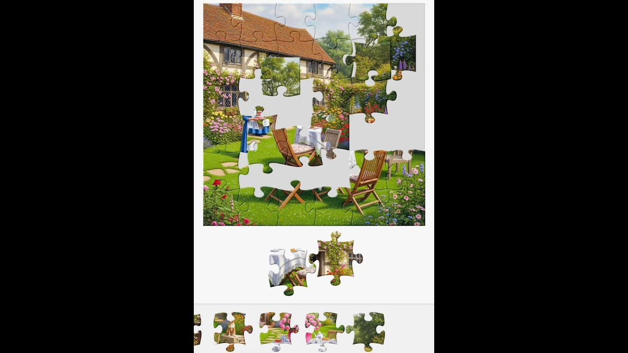 Relaxing Garden Tea Party Jigsaw Puzzle 🌸 | Satisfying ASMR for Mind Calmness | PUZZLEMASTER1122