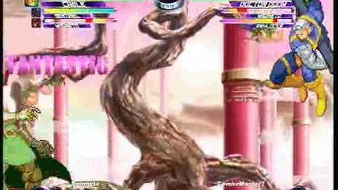 MvC2 Online (360): Brett (Row) vs ComboMaster7 (Mag/Psy/Doom) 14 .:3.2.10:.