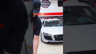 Sanding the R8 ⚙️🧰 The last stop before we get to wrap! @truelineautomotive @3MFilms