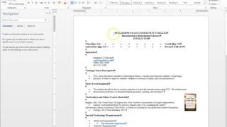 Word Accessibility for Syllabus 1