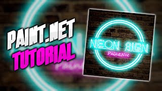 How to make a Neon sign - Using Paint.Net