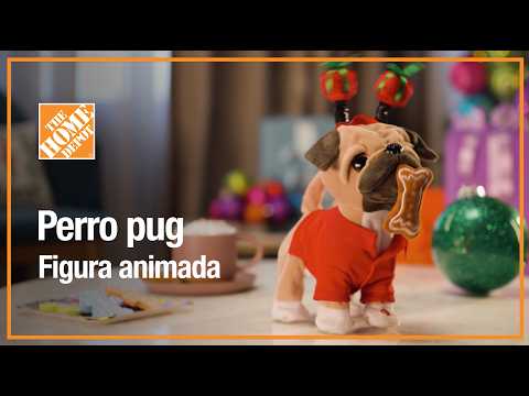 Pug Dog | Animated Figure | Christmas