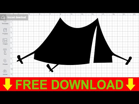 Camping Tent Svg Free Cut Files for Silhouette Free Download