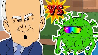 Joe Biden vs Covid | Cartoon Rap Battle