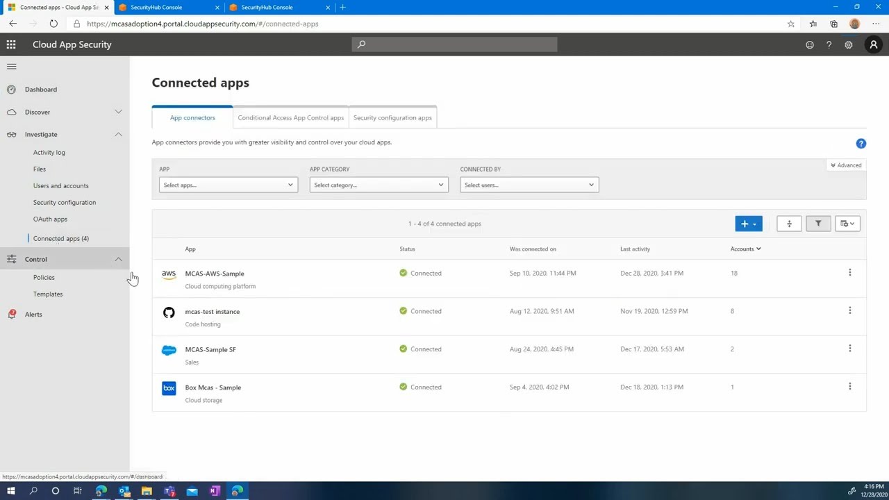 Microsoft Cloud App Security: Configuring Cloud App Security to protect ...