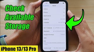 iPhone 13/13 Pro: How to Check Available Storage How Much Storage Does A Iphone 13 Have
