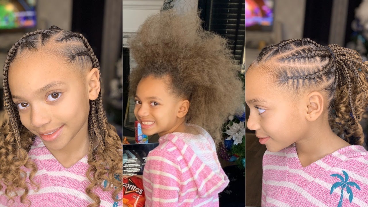Large Knotless Box Braids For Kids / Simply put, knotless braids don't ...