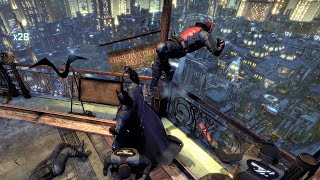 Batman Arkham City - Failed Elevator Ambush by TYGER Guards @ Observation Tower [4K 60FPS] 33X Combo