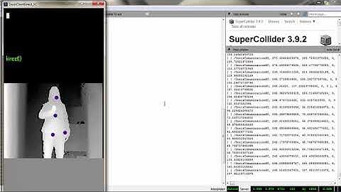 Processing Kinect SuperCollider