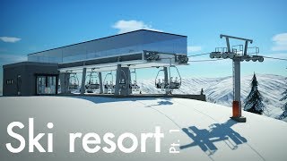 Planet Coaster - Ski Resort (Part 1) - Chairlift Overhaul