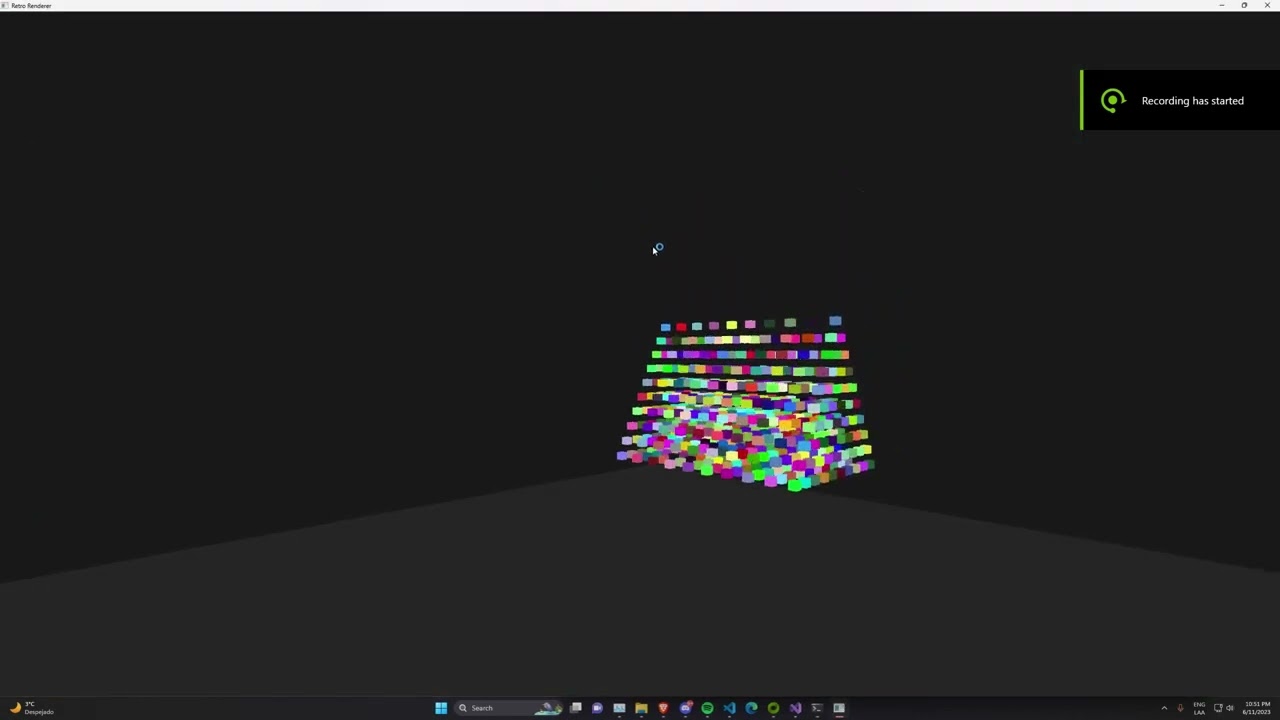 OpenGL with NVIDIA PhysX Test