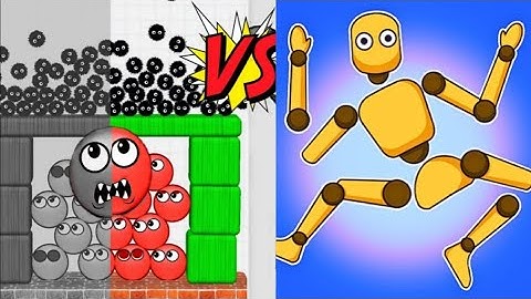 "Hide Ball Brain Teaser vs Ragdoll Break – Ultimate ASMR Satisfying Battle!""ASMR Game War