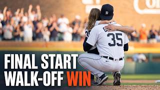 Justin Verlander’s Emotional Final MLB Start Daughter Joins on Mound in Tigers Walk Off Win!