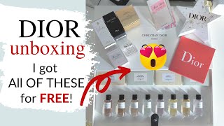 Dior Unboxing Mini Fragrance | Dior Promo Code 2021 In Description | Miss Dior, Jadore, Sauvage