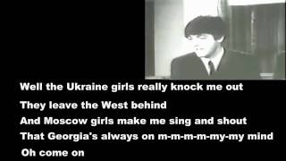 Back in the USSR w/lyrics