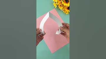 Thiệp Hoa Trái Tim Thủ Công Bằng Giấy #diy #handmade #shorts