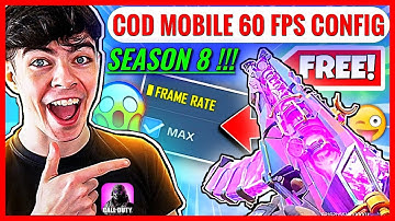 How to unlock 60Fps & Max Graphics Codm Global / Garena Best 60 Fps Config For Cod mobile Season 8