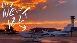My New Cessna 182T Sunset Landing