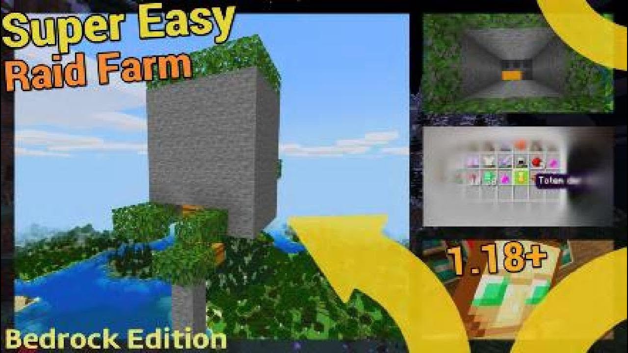Easy Raid Farm für Minecraft Bedrock 1.18+ | Tutorial Sonntag #19 - YouTube