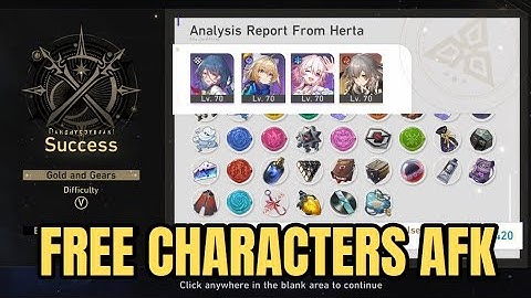 [Honkai Star Rail] F2P AFK Simulated Universe Gold and Gears Difficulty V w/ Free Units
