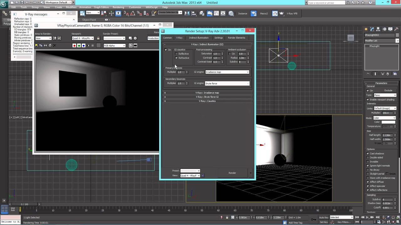 Vray02 IluminaciónGlobal - YouTube