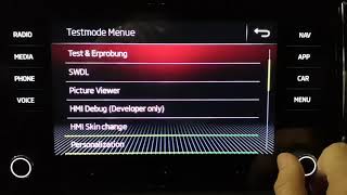 TestMode Menu