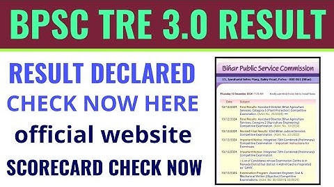 bpsc tre 3.0 result 2024 kaise dekhe, bpsc tre 3.0 result 2024 kaise check kare, bpsc tre 3.0 result