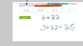 IXL- Writing Algebraic Expressions from Word Problems (6th and 7th Grade)