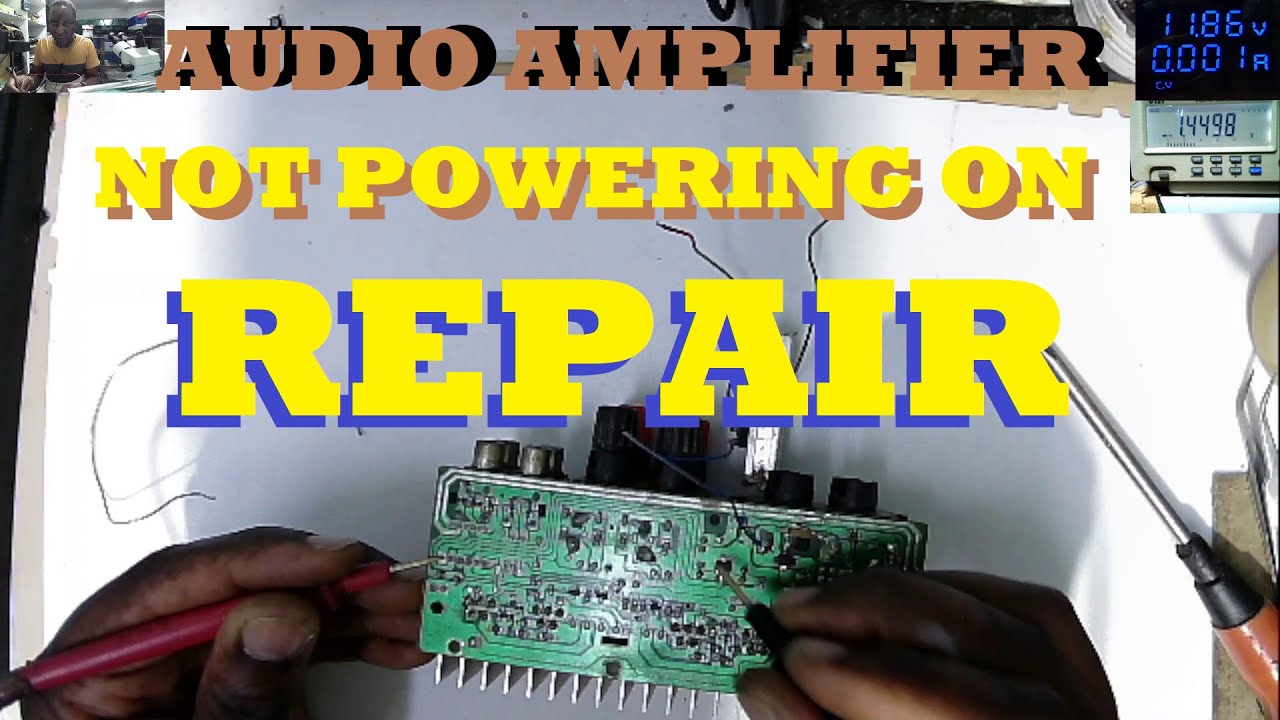 SKY KA-018B Audio Amplifier Repair ,,LM7805 Linear  Regulator With No Output!!