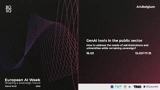 EU AI Week 2026 - GenAI tools in the public sector