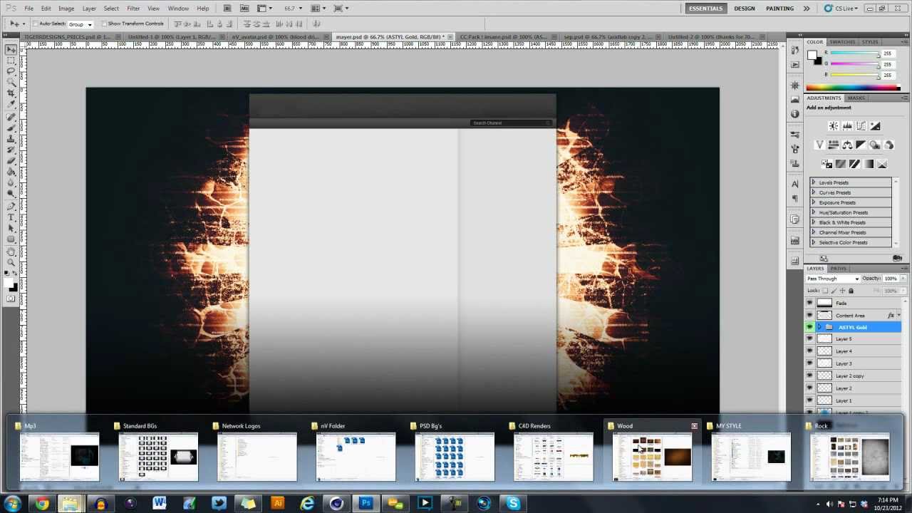 TigerrGFX YouTube Background Design Tutorial | Ep.1 | NON-PARTNERED BG