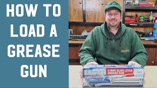 How to fill a grease gun. How to load a grease gun. fill use refill instructions tutorial manual