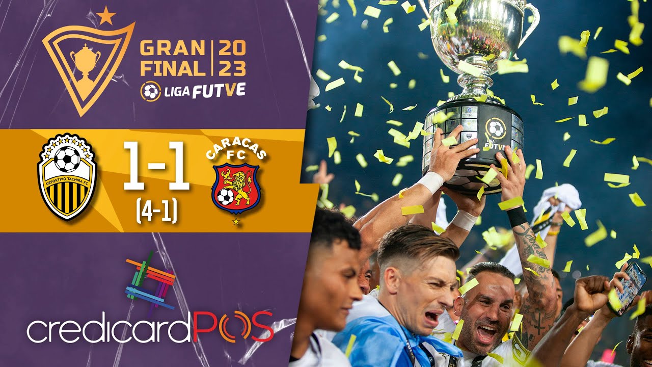Dvo. Táchira campeón de la temporada 2023 | Táchira 1 (4) - (1) 1 Caracas -Gran Final FUTVE | 2023